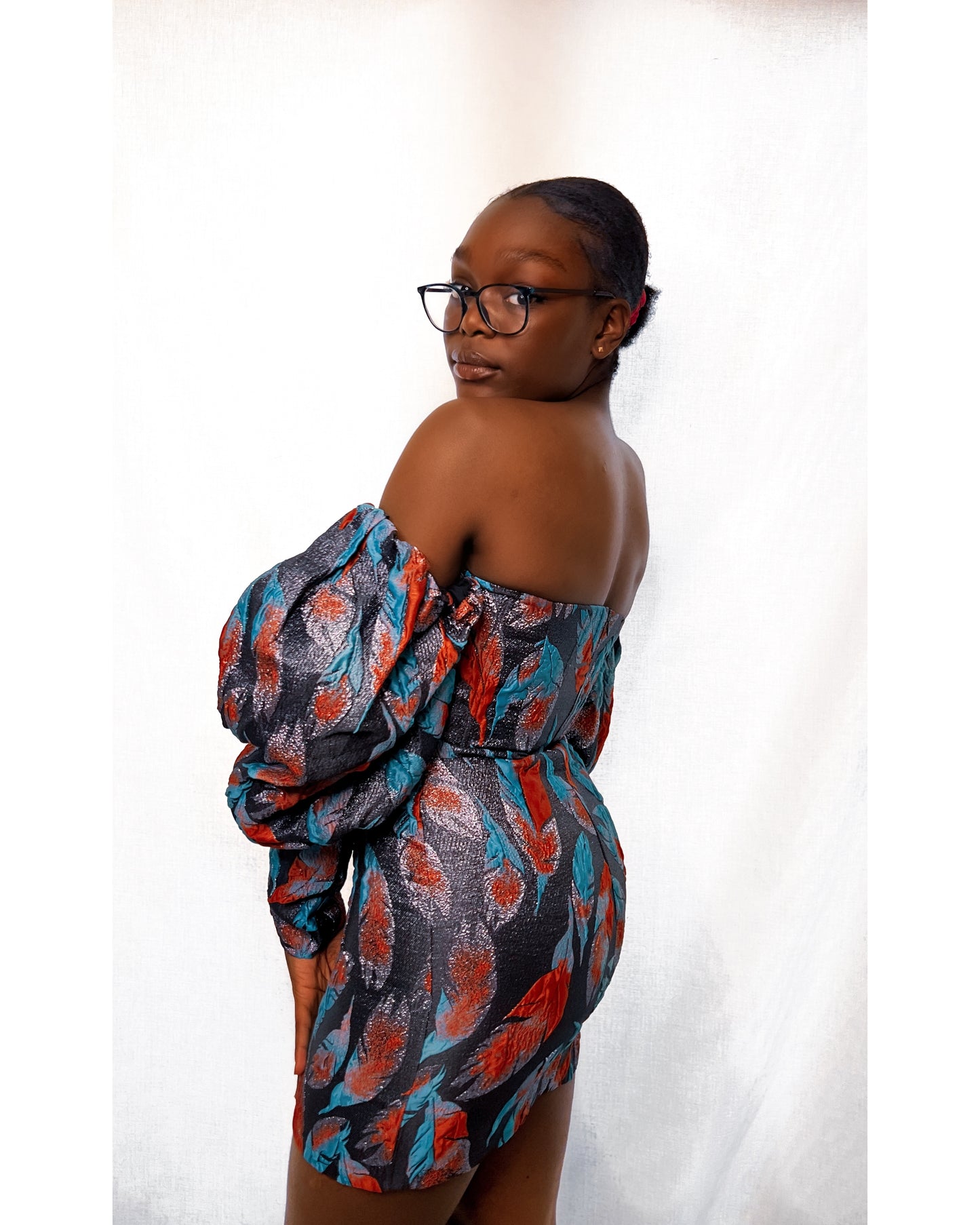 JACQUARD MINI DRESS