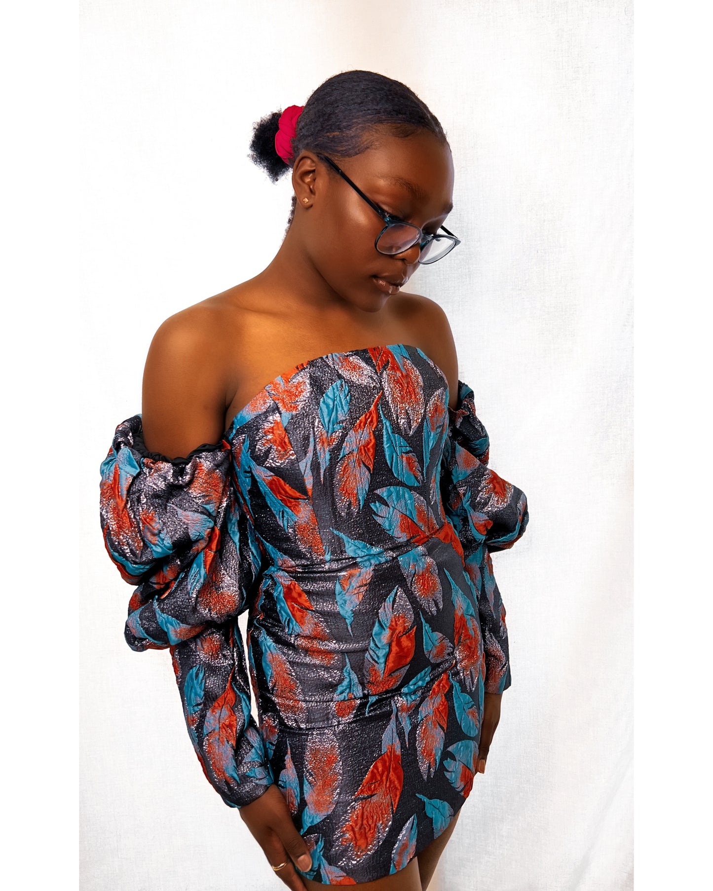 JACQUARD MINI DRESS